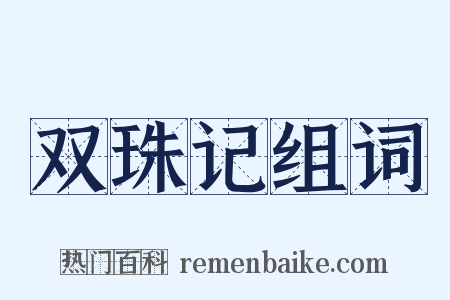 双珠记组词是什么意思的图片